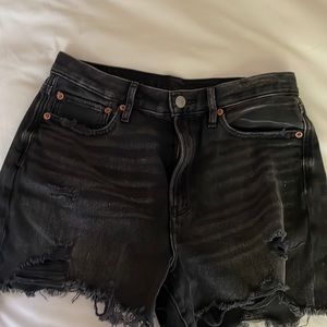 Black American eagle jean shorts